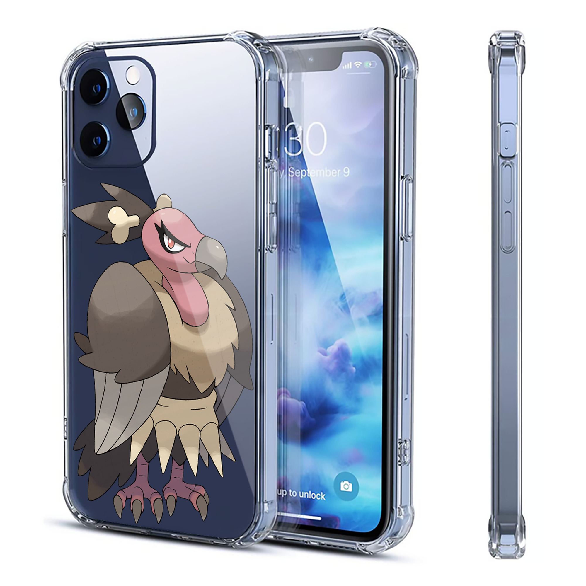 （画像用） ポケットモンスター Pokémon 【iPhone 12シリーズ対応】透明スマホケース（クリアソフトケース）